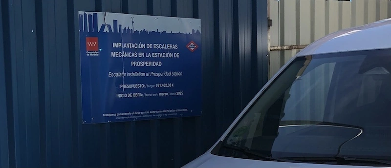 Metro de Prosperidad, obras