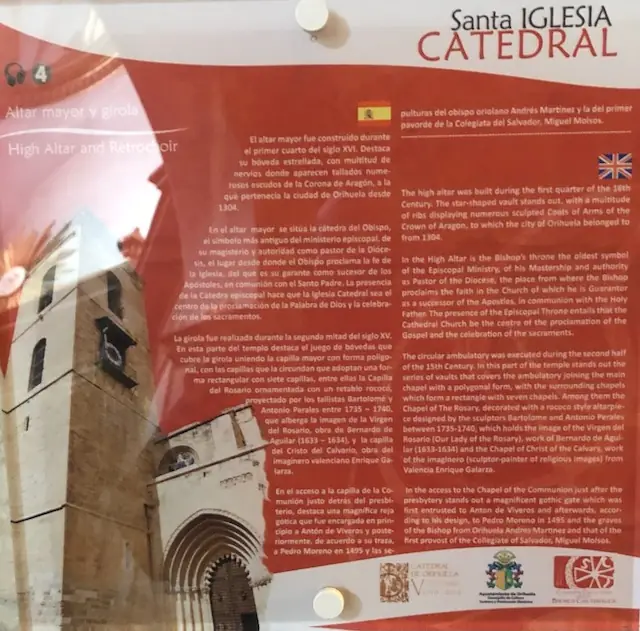 Panel 4. Altar mayor y girola de la catedral de Orihuela