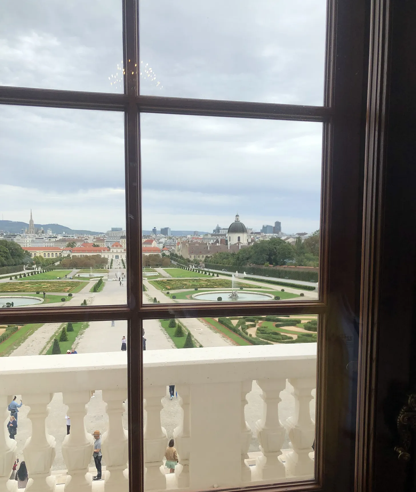 Vista de Viena desde la Sala de Mármol del Belvedere